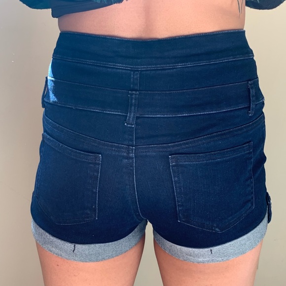 High waisted jean shorts - Picture 3 of 4